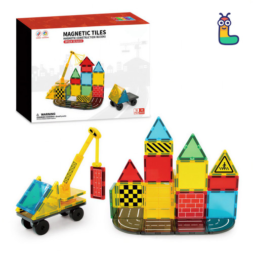 Μαγνητικά τουβλάκια LELINO Build 35 τεμάχια