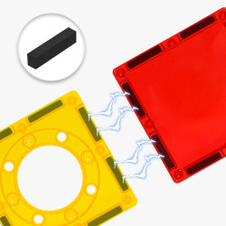 Μαγνητικά τουβλάκια LELINO Build 90 τεμ.