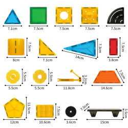 Μαγνητικά τουβλάκια LELINO Build 90 τεμ.