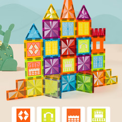 Μαγνητικά τουβλάκια LELINO Diamond 75 τεμάχια