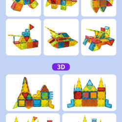 Μαγνητικά τουβλάκια LELINO Diamond 75 τεμάχια