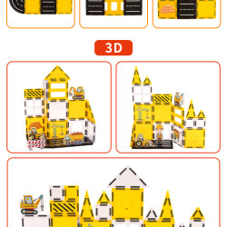 Μαγνητικά τουβλάκια LELINO Fantasy Engineering 47 τεμ.