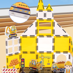 Μαγνητικά τουβλάκια LELINO Fantasy Engineering 47 τεμ.