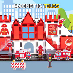 Μαγνητικά πλακίδια LELINO Fantasy Fire Control  48 τεμάχια