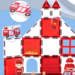 Μαγνητικά πλακίδια LELINO Fantasy Fire Control  48 τεμάχια