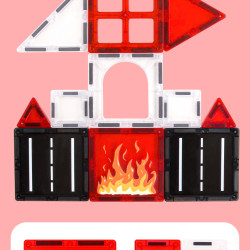 Μαγνητικά πλακίδια LELINO Fantasy Fire Control  48 τεμάχια