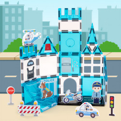 Μαγνητικά τουβλάκια LELINO Fantasy Police 42 τεμ.