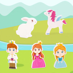 Μαγνητικά τουβλάκια LELINO Fantasy Princess 58 τεμ.