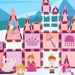 Μαγνητικά τουβλάκια LELINO Fantasy Princess 58 τεμ.