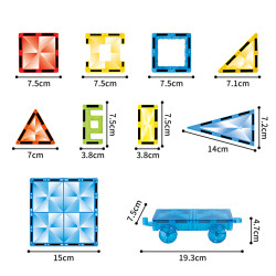 Μαγνητικά τουβλάκια LELINO Diamond 95 τεμάχια