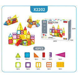 Μαγνητικά τουβλάκια LELINO Play 42 τεμάχια