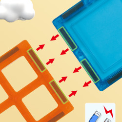 Μαγνητικά τουβλάκια LELINO Play 42 τεμάχια