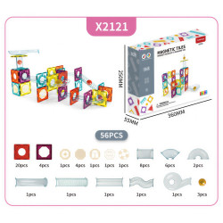 Μαγνητικά τουβλάκια LELINO Roller 56 τεμ.