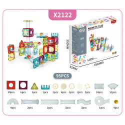 Μαγνητικά τουβλάκια LELINO Roller 95 τεμ.