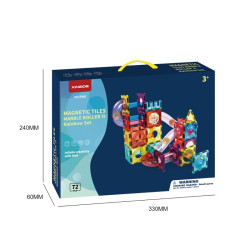 Μαγνητικά τουβλάκια LELINO Roller 72 τεμάχια